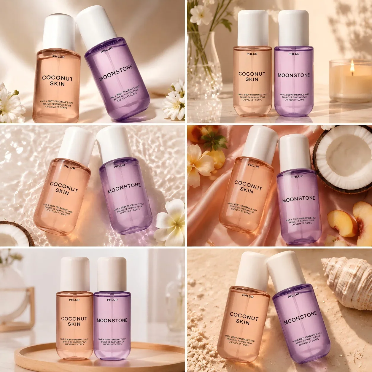 Fragrance Perfume Usa - PHLUR Kokosnuss-Haut- & Mondstein-Haar- und Körperduft-Set,