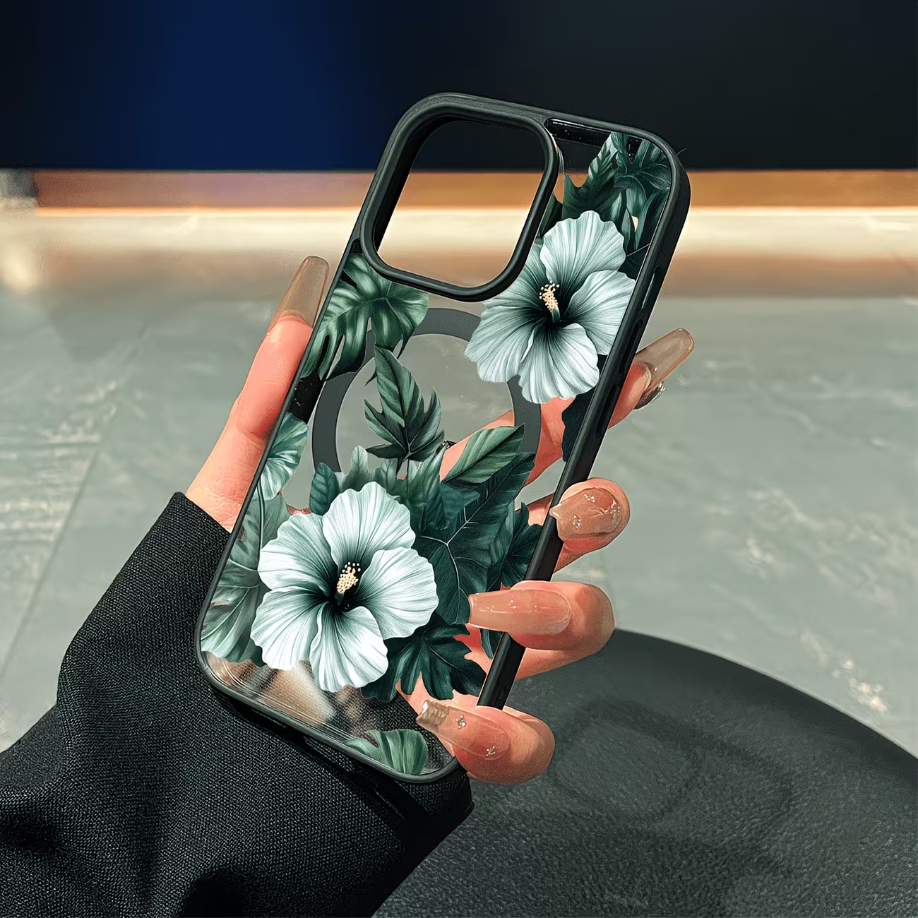 Grüne Blumenmuster Handyhülle  – Perfume Pure Xs Bewertung und Preis